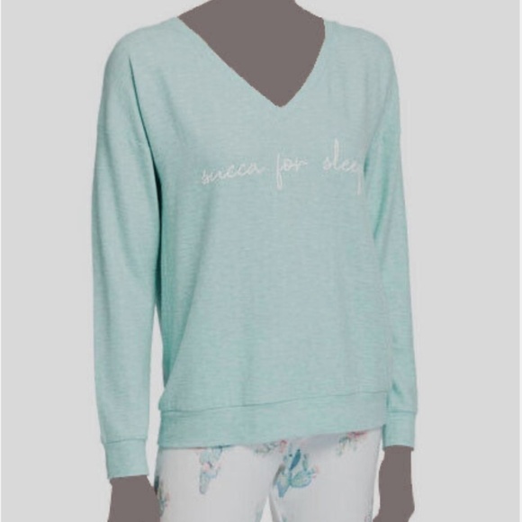 PJ Salvage Lounge More 'Succa for Sleep' PJ Set - Sage - Size L/XL - Picture 1 of 12